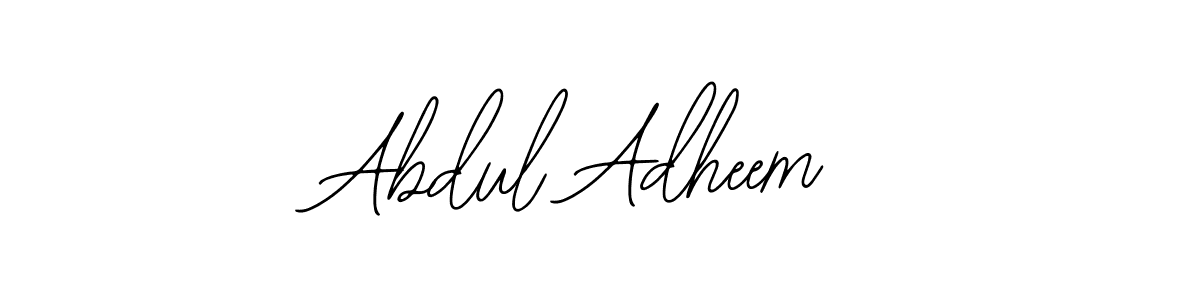 How to make Abdul Adheem name signature. Use Bearetta-2O07w style for creating short signs online. This is the latest handwritten sign. Abdul Adheem signature style 12 images and pictures png