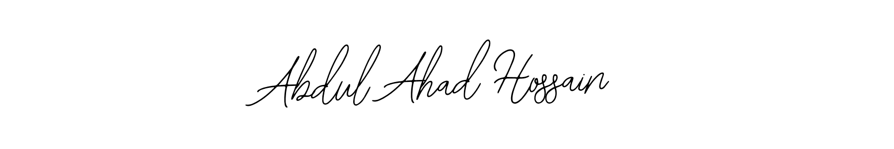 Use a signature maker to create a handwritten signature online. With this signature software, you can design (Bearetta-2O07w) your own signature for name Abdul Ahad Hossain. Abdul Ahad Hossain signature style 12 images and pictures png