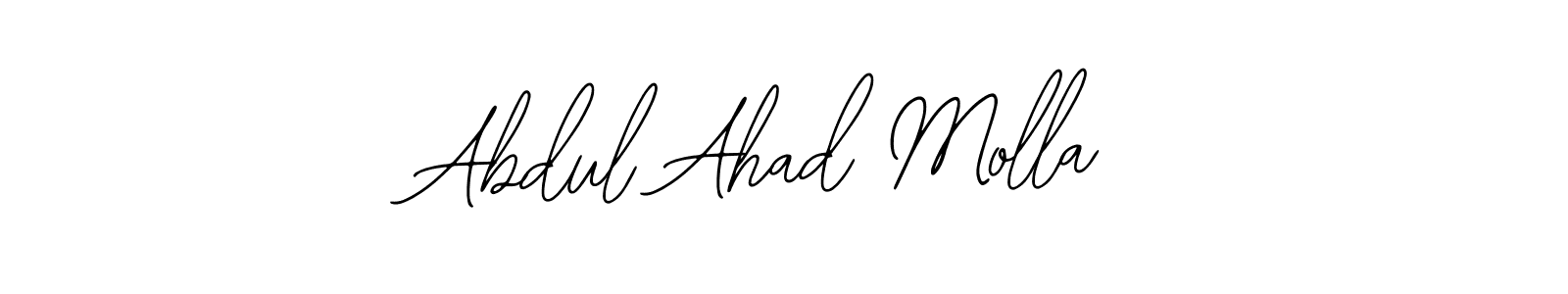 How to make Abdul Ahad Molla signature? Bearetta-2O07w is a professional autograph style. Create handwritten signature for Abdul Ahad Molla name. Abdul Ahad Molla signature style 12 images and pictures png