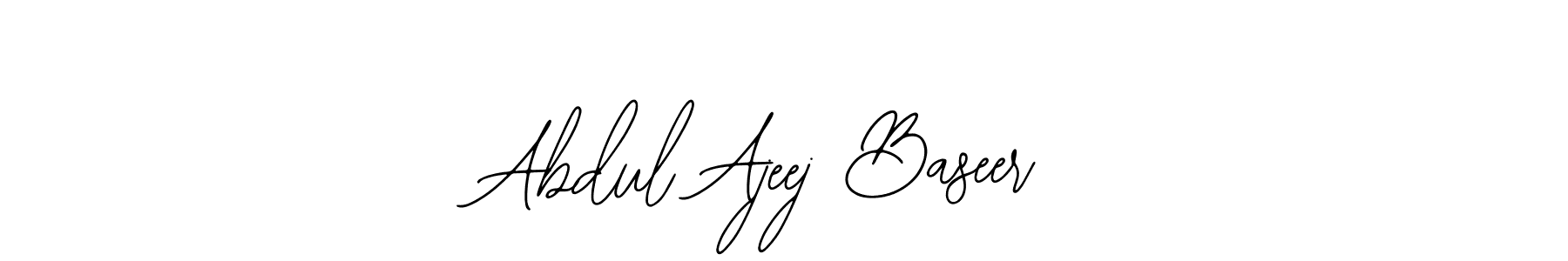 Make a beautiful signature design for name Abdul Ajeej Baseer. Use this online signature maker to create a handwritten signature for free. Abdul Ajeej Baseer signature style 12 images and pictures png