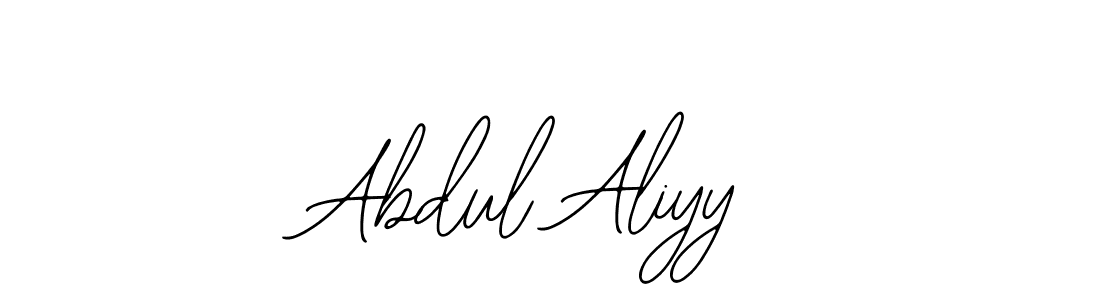 The best way (Bearetta-2O07w) to make a short signature is to pick only two or three words in your name. The name Abdul Aliyy include a total of six letters. For converting this name. Abdul Aliyy signature style 12 images and pictures png