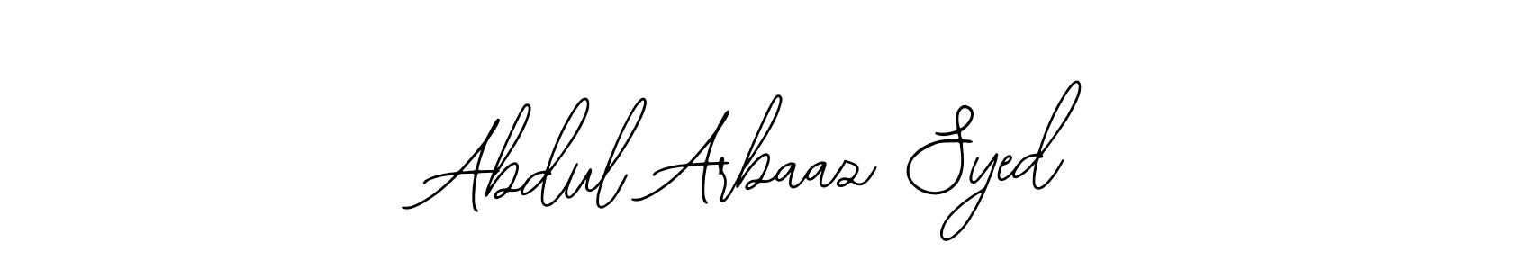 if you are searching for the best signature style for your name Abdul Arbaaz Syed. so please give up your signature search. here we have designed multiple signature styles  using Bearetta-2O07w. Abdul Arbaaz Syed signature style 12 images and pictures png