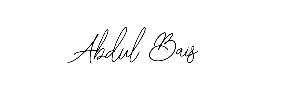 The best way (Bearetta-2O07w) to make a short signature is to pick only two or three words in your name. The name Abdul Bais include a total of six letters. For converting this name. Abdul Bais signature style 12 images and pictures png