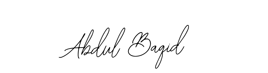 Design your own signature with our free online signature maker. With this signature software, you can create a handwritten (Bearetta-2O07w) signature for name Abdul Baqid. Abdul Baqid signature style 12 images and pictures png