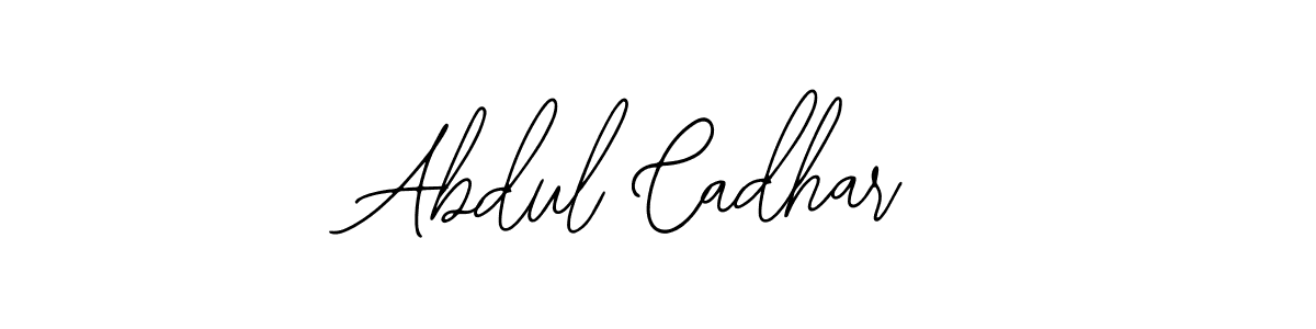 Make a beautiful signature design for name Abdul Cadhar. With this signature (Bearetta-2O07w) style, you can create a handwritten signature for free. Abdul Cadhar signature style 12 images and pictures png