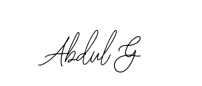 How to Draw Abdul G signature style? Bearetta-2O07w is a latest design signature styles for name Abdul G. Abdul G signature style 12 images and pictures png