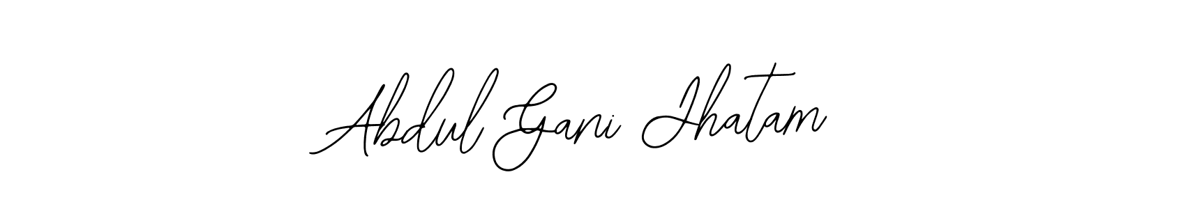 Design your own signature with our free online signature maker. With this signature software, you can create a handwritten (Bearetta-2O07w) signature for name Abdul Gani Jhatam. Abdul Gani Jhatam signature style 12 images and pictures png