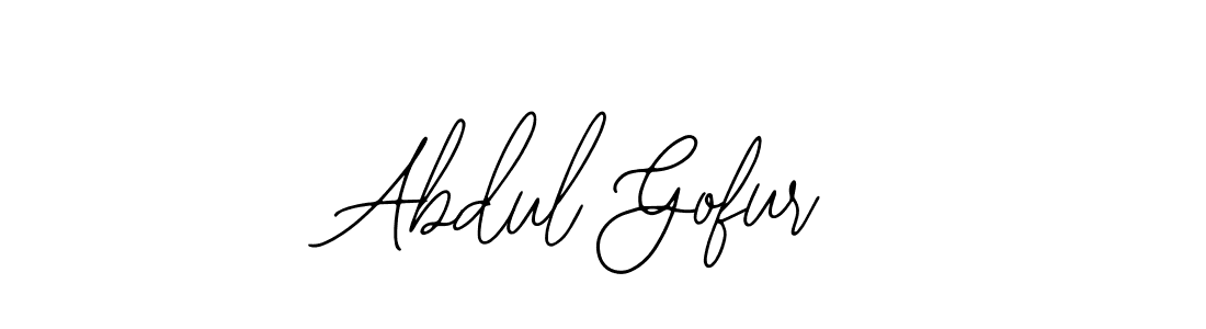 Bearetta-2O07w is a professional signature style that is perfect for those who want to add a touch of class to their signature. It is also a great choice for those who want to make their signature more unique. Get Abdul Gofur name to fancy signature for free. Abdul Gofur signature style 12 images and pictures png