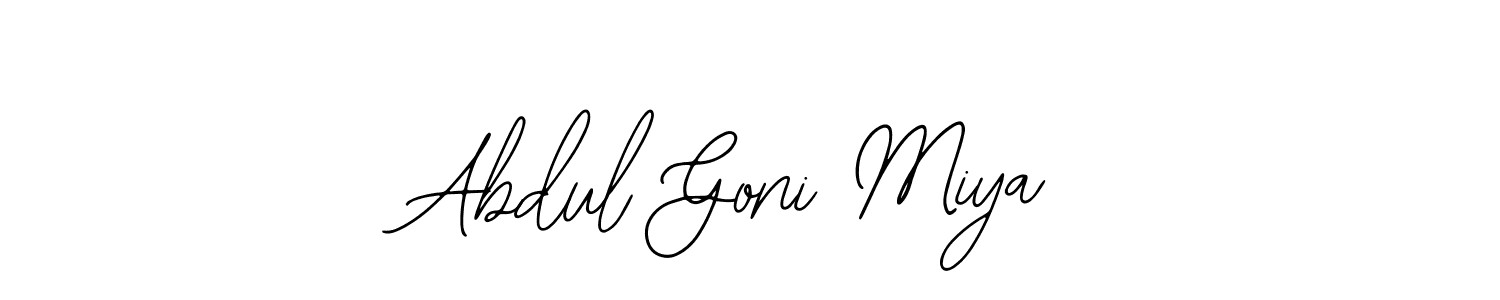 if you are searching for the best signature style for your name Abdul Goni Miya. so please give up your signature search. here we have designed multiple signature styles  using Bearetta-2O07w. Abdul Goni Miya signature style 12 images and pictures png