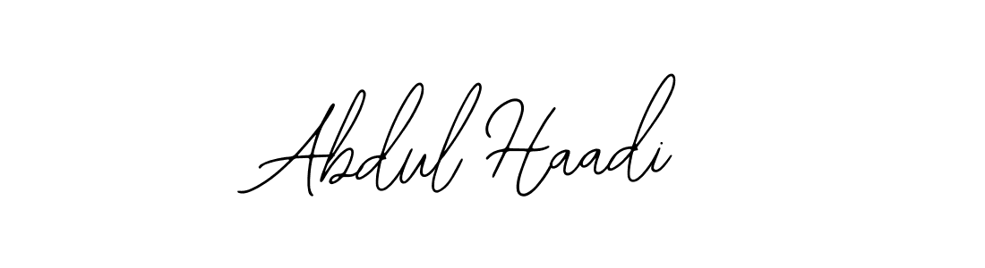 Design your own signature with our free online signature maker. With this signature software, you can create a handwritten (Bearetta-2O07w) signature for name Abdul Haadi. Abdul Haadi signature style 12 images and pictures png