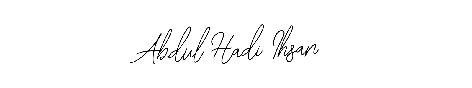It looks lik you need a new signature style for name Abdul Hadi Ihsan. Design unique handwritten (Bearetta-2O07w) signature with our free signature maker in just a few clicks. Abdul Hadi Ihsan signature style 12 images and pictures png
