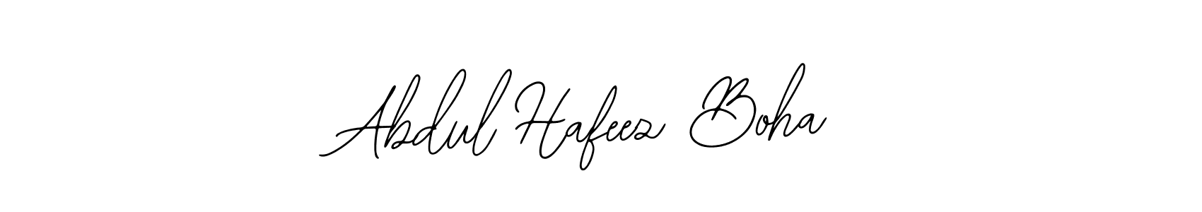 You should practise on your own different ways (Bearetta-2O07w) to write your name (Abdul Hafeez Boha) in signature. don't let someone else do it for you. Abdul Hafeez Boha signature style 12 images and pictures png