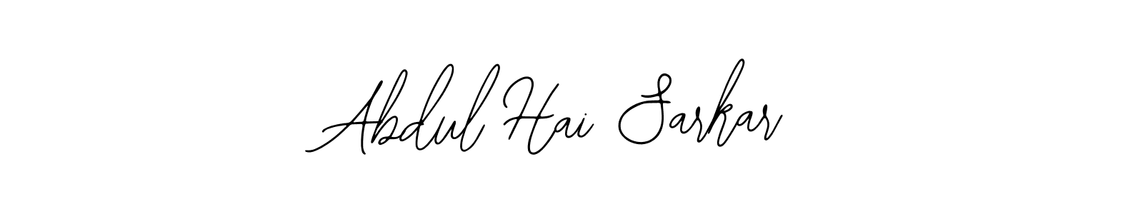 You should practise on your own different ways (Bearetta-2O07w) to write your name (Abdul Hai Sarkar) in signature. don't let someone else do it for you. Abdul Hai Sarkar signature style 12 images and pictures png