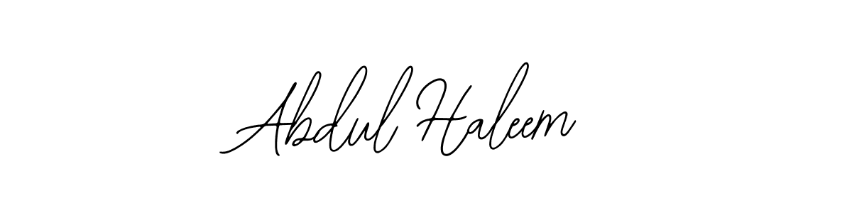 The best way (Bearetta-2O07w) to make a short signature is to pick only two or three words in your name. The name Abdul Haleem include a total of six letters. For converting this name. Abdul Haleem signature style 12 images and pictures png