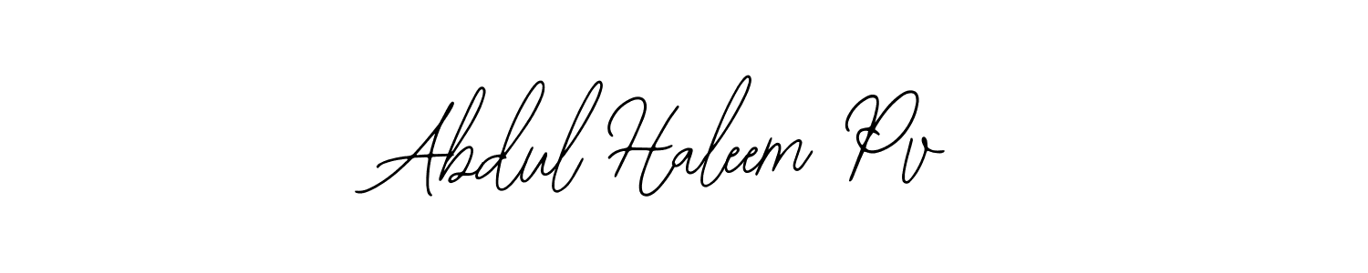 Also You can easily find your signature by using the search form. We will create Abdul Haleem Pv name handwritten signature images for you free of cost using Bearetta-2O07w sign style. Abdul Haleem Pv signature style 12 images and pictures png