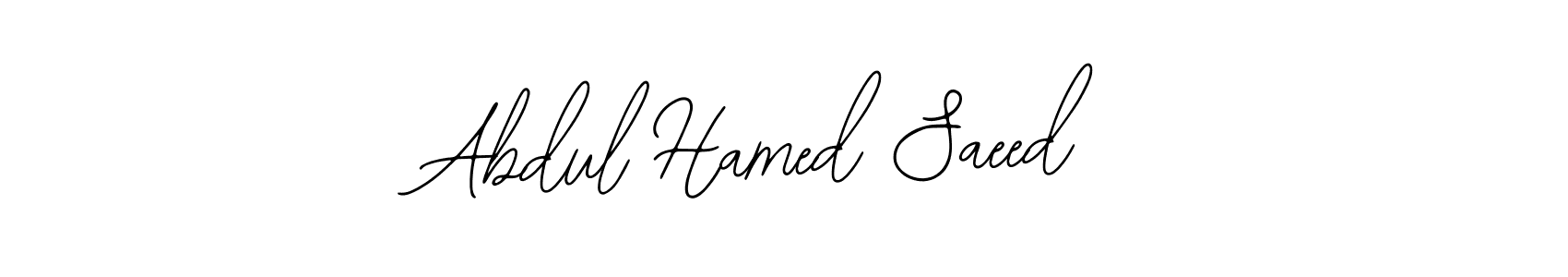 Design your own signature with our free online signature maker. With this signature software, you can create a handwritten (Bearetta-2O07w) signature for name Abdul Hamed Saeed. Abdul Hamed Saeed signature style 12 images and pictures png