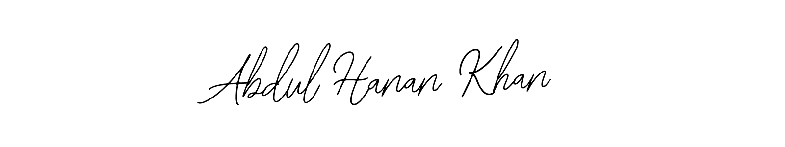 Design your own signature with our free online signature maker. With this signature software, you can create a handwritten (Bearetta-2O07w) signature for name Abdul Hanan Khan. Abdul Hanan Khan signature style 12 images and pictures png