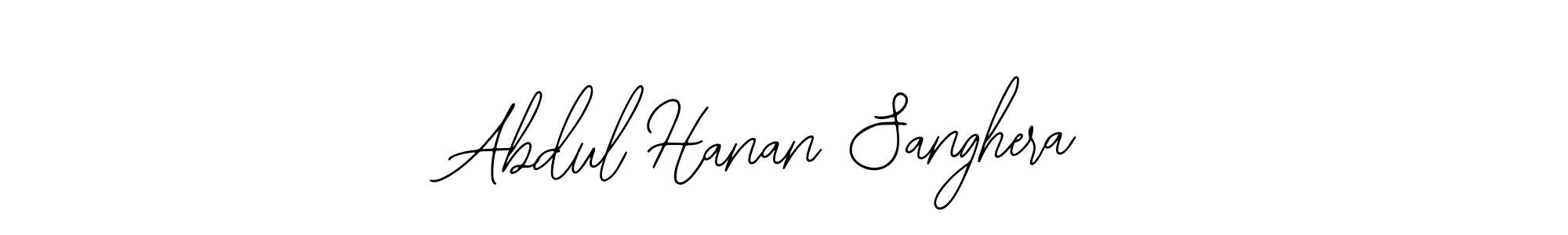 Design your own signature with our free online signature maker. With this signature software, you can create a handwritten (Bearetta-2O07w) signature for name Abdul Hanan Sanghera. Abdul Hanan Sanghera signature style 12 images and pictures png