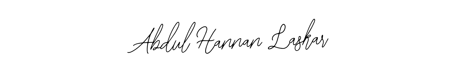 The best way (Bearetta-2O07w) to make a short signature is to pick only two or three words in your name. The name Abdul Hannan Laskar include a total of six letters. For converting this name. Abdul Hannan Laskar signature style 12 images and pictures png