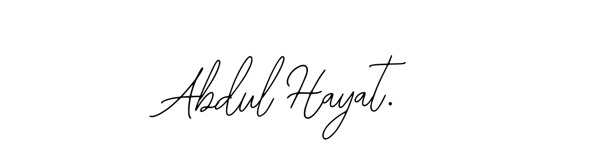 Also You can easily find your signature by using the search form. We will create Abdul Hayat. name handwritten signature images for you free of cost using Bearetta-2O07w sign style. Abdul Hayat. signature style 12 images and pictures png