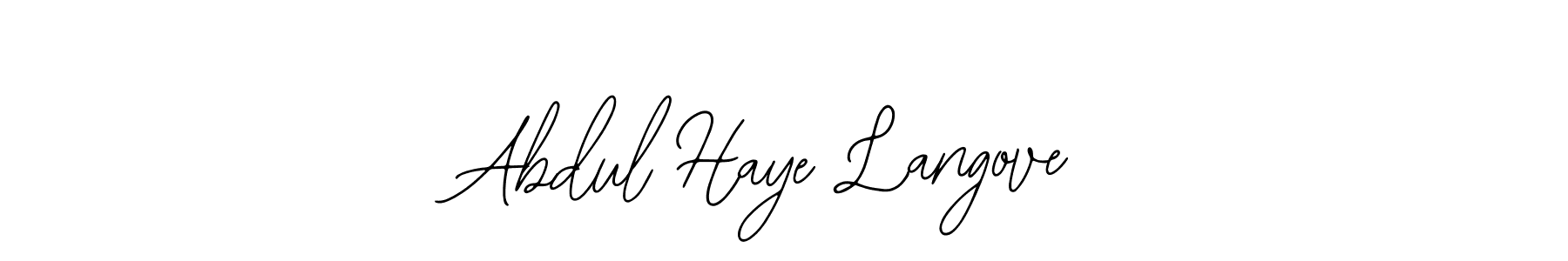 Make a beautiful signature design for name Abdul Haye Langove. With this signature (Bearetta-2O07w) style, you can create a handwritten signature for free. Abdul Haye Langove signature style 12 images and pictures png