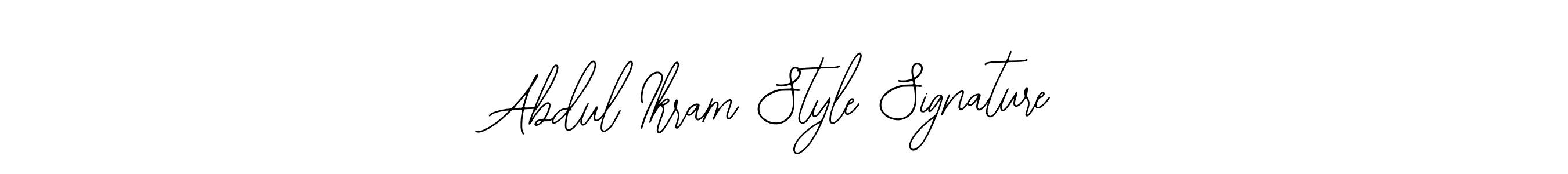 How to make Abdul Ikram Style Signature name signature. Use Bearetta-2O07w style for creating short signs online. This is the latest handwritten sign. Abdul Ikram Style Signature signature style 12 images and pictures png