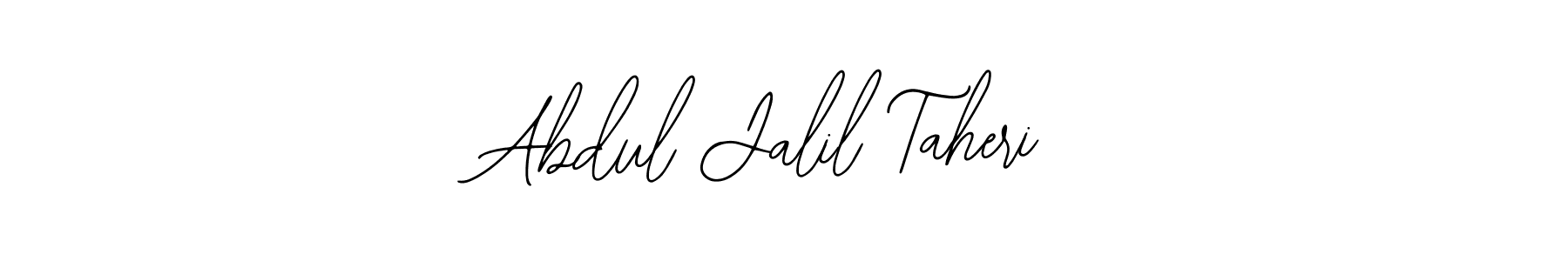 It looks lik you need a new signature style for name Abdul Jalil Taheri. Design unique handwritten (Bearetta-2O07w) signature with our free signature maker in just a few clicks. Abdul Jalil Taheri signature style 12 images and pictures png