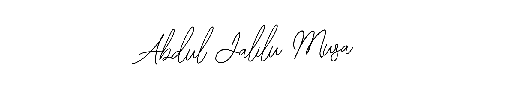 Design your own signature with our free online signature maker. With this signature software, you can create a handwritten (Bearetta-2O07w) signature for name Abdul Jalilu Musa. Abdul Jalilu Musa signature style 12 images and pictures png