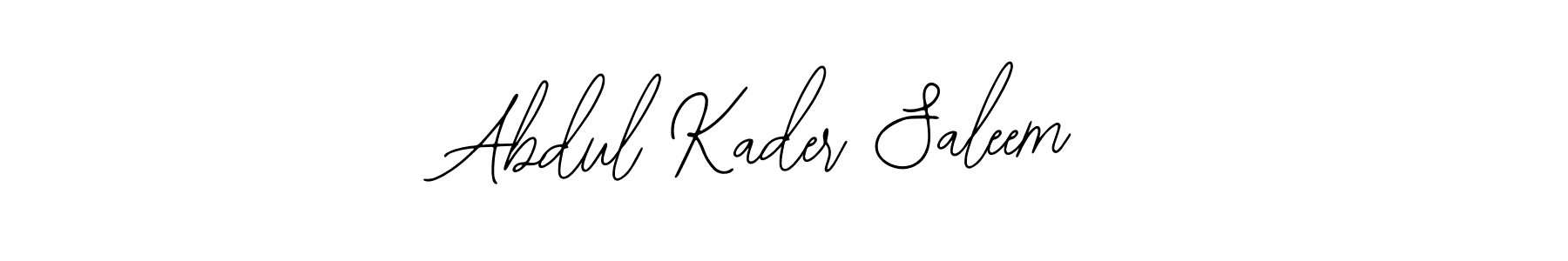 Also You can easily find your signature by using the search form. We will create Abdul Kader Saleem name handwritten signature images for you free of cost using Bearetta-2O07w sign style. Abdul Kader Saleem signature style 12 images and pictures png