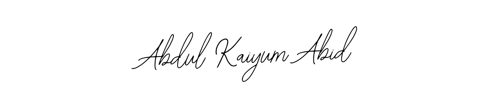 You should practise on your own different ways (Bearetta-2O07w) to write your name (Abdul Kaiyum Abid) in signature. don't let someone else do it for you. Abdul Kaiyum Abid signature style 12 images and pictures png