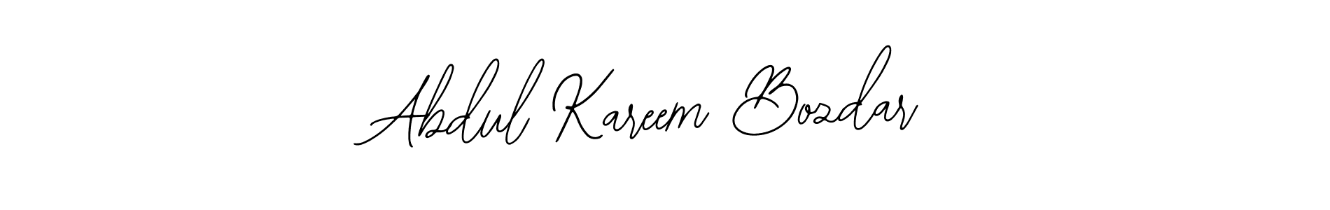 if you are searching for the best signature style for your name Abdul Kareem Bozdar. so please give up your signature search. here we have designed multiple signature styles  using Bearetta-2O07w. Abdul Kareem Bozdar signature style 12 images and pictures png