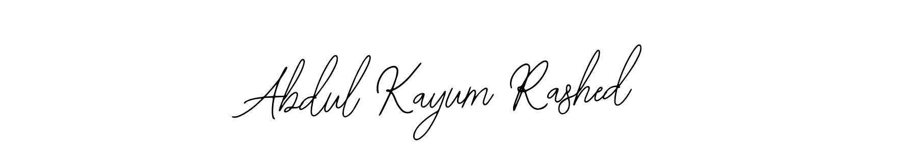 Also You can easily find your signature by using the search form. We will create Abdul Kayum Rashed name handwritten signature images for you free of cost using Bearetta-2O07w sign style. Abdul Kayum Rashed signature style 12 images and pictures png