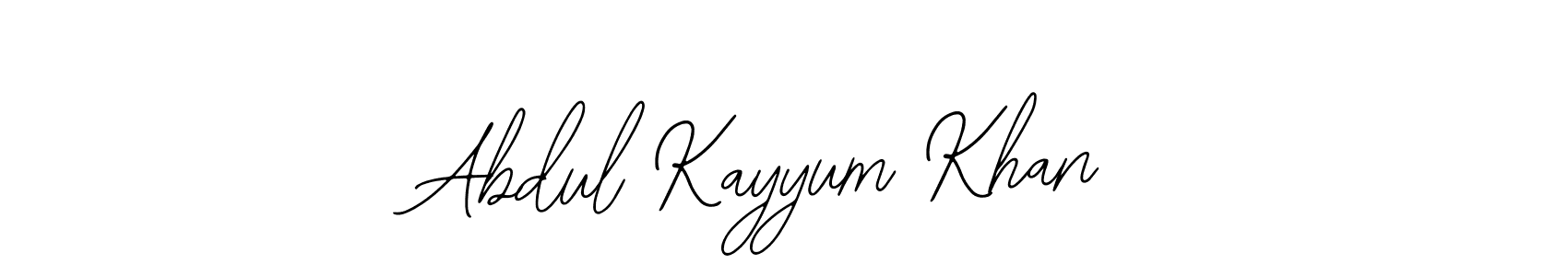 The best way (Bearetta-2O07w) to make a short signature is to pick only two or three words in your name. The name Abdul Kayyum Khan include a total of six letters. For converting this name. Abdul Kayyum Khan signature style 12 images and pictures png