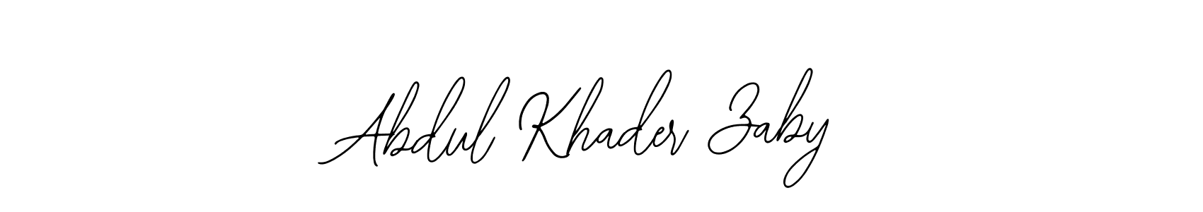 How to make Abdul Khader Zaby signature? Bearetta-2O07w is a professional autograph style. Create handwritten signature for Abdul Khader Zaby name. Abdul Khader Zaby signature style 12 images and pictures png