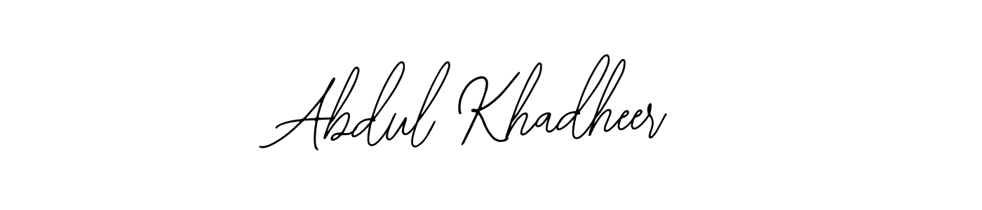 You can use this online signature creator to create a handwritten signature for the name Abdul Khadheer. This is the best online autograph maker. Abdul Khadheer signature style 12 images and pictures png