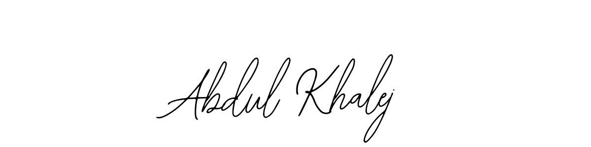 if you are searching for the best signature style for your name Abdul Khalej. so please give up your signature search. here we have designed multiple signature styles  using Bearetta-2O07w. Abdul Khalej signature style 12 images and pictures png