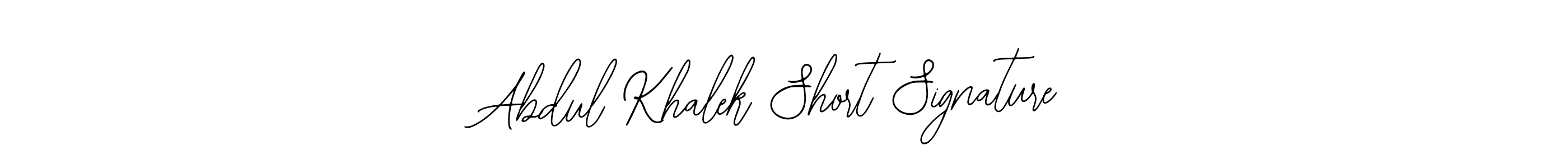 Create a beautiful signature design for name Abdul Khalek Short Signature. With this signature (Bearetta-2O07w) fonts, you can make a handwritten signature for free. Abdul Khalek Short Signature signature style 12 images and pictures png