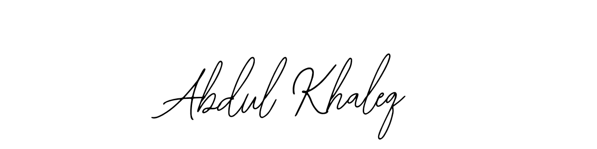 How to make Abdul Khaleq name signature. Use Bearetta-2O07w style for creating short signs online. This is the latest handwritten sign. Abdul Khaleq signature style 12 images and pictures png