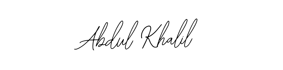 You should practise on your own different ways (Bearetta-2O07w) to write your name (Abdul Khalil) in signature. don't let someone else do it for you. Abdul Khalil signature style 12 images and pictures png