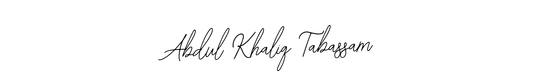 if you are searching for the best signature style for your name Abdul Khaliq Tabassam. so please give up your signature search. here we have designed multiple signature styles  using Bearetta-2O07w. Abdul Khaliq Tabassam signature style 12 images and pictures png