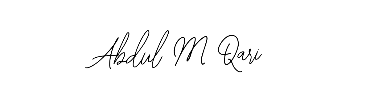 The best way (Bearetta-2O07w) to make a short signature is to pick only two or three words in your name. The name Abdul M Qari include a total of six letters. For converting this name. Abdul M Qari signature style 12 images and pictures png