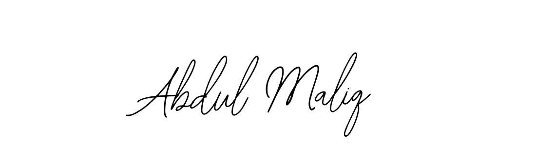 How to make Abdul Maliq name signature. Use Bearetta-2O07w style for creating short signs online. This is the latest handwritten sign. Abdul Maliq signature style 12 images and pictures png