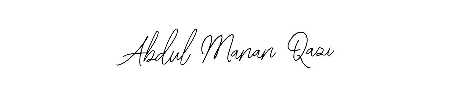 You should practise on your own different ways (Bearetta-2O07w) to write your name (Abdul Manan Qazi) in signature. don't let someone else do it for you. Abdul Manan Qazi signature style 12 images and pictures png