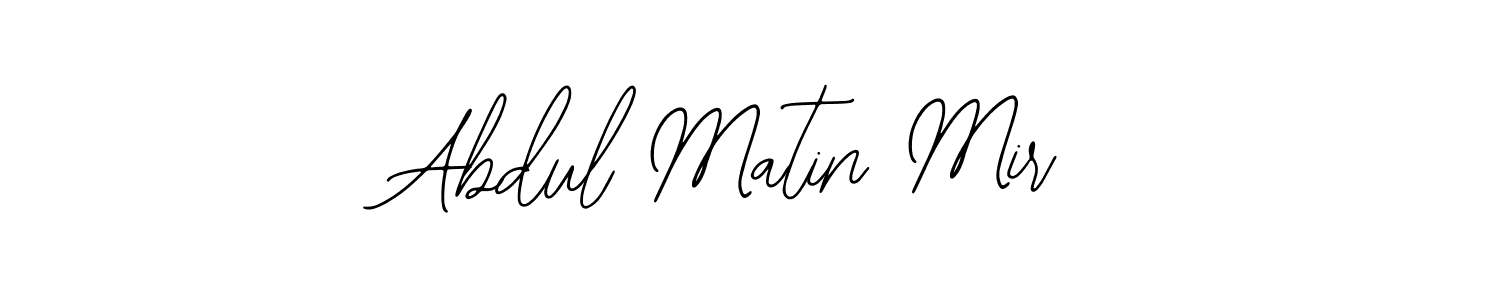 Design your own signature with our free online signature maker. With this signature software, you can create a handwritten (Bearetta-2O07w) signature for name Abdul Matin Mir. Abdul Matin Mir signature style 12 images and pictures png
