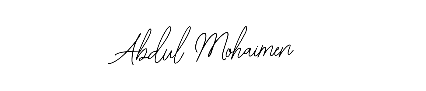 Use a signature maker to create a handwritten signature online. With this signature software, you can design (Bearetta-2O07w) your own signature for name Abdul Mohaimen. Abdul Mohaimen signature style 12 images and pictures png