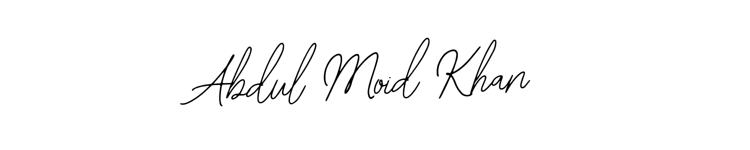 Also You can easily find your signature by using the search form. We will create Abdul Moid Khan name handwritten signature images for you free of cost using Bearetta-2O07w sign style. Abdul Moid Khan signature style 12 images and pictures png