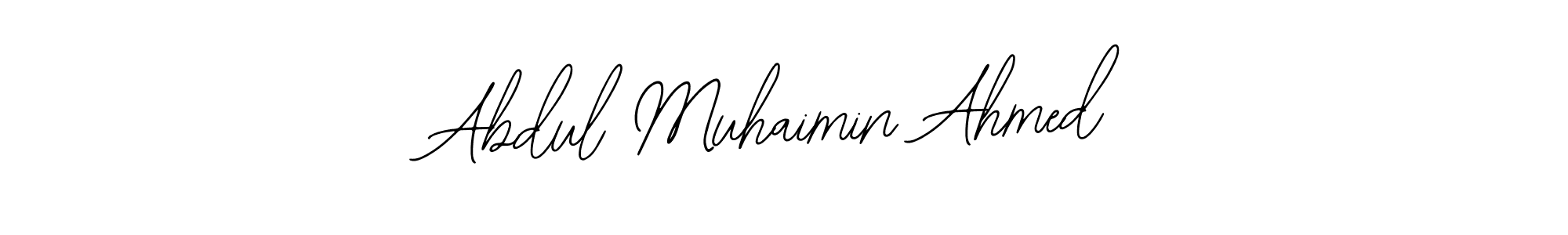 Use a signature maker to create a handwritten signature online. With this signature software, you can design (Bearetta-2O07w) your own signature for name Abdul Muhaimin Ahmed. Abdul Muhaimin Ahmed signature style 12 images and pictures png