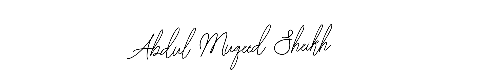 You should practise on your own different ways (Bearetta-2O07w) to write your name (Abdul Muqeed Sheikh) in signature. don't let someone else do it for you. Abdul Muqeed Sheikh signature style 12 images and pictures png