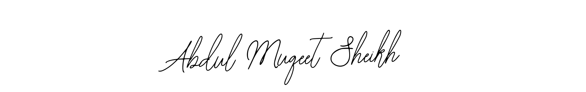You should practise on your own different ways (Bearetta-2O07w) to write your name (Abdul Muqeet Sheikh) in signature. don't let someone else do it for you. Abdul Muqeet Sheikh signature style 12 images and pictures png