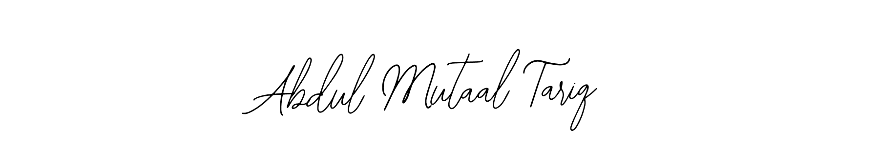 if you are searching for the best signature style for your name Abdul Mutaal Tariq. so please give up your signature search. here we have designed multiple signature styles  using Bearetta-2O07w. Abdul Mutaal Tariq signature style 12 images and pictures png